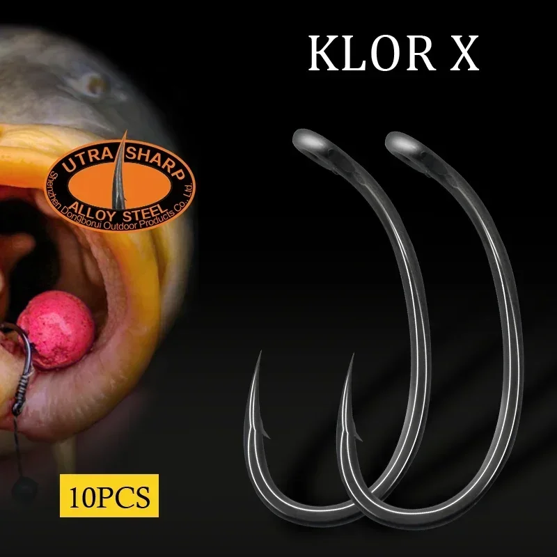 Fishing Hook Assortment - 곡선 긴 생크 부리 포인트 PTFE