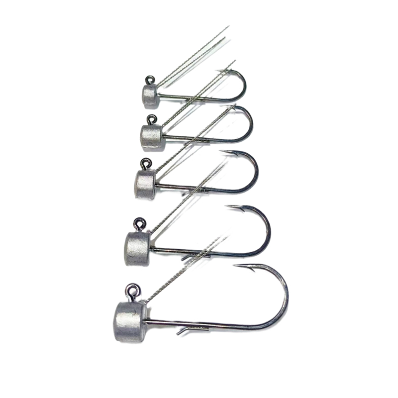 Fishing Hook Offset - 10개입*낚시용 버섯 모양 네드 리그 납추,