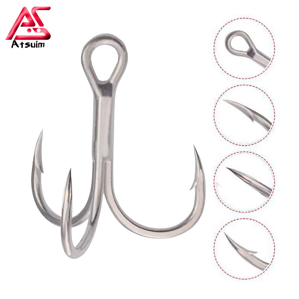 AS 100pcs 트레블 후크 4X 강력한 낚시 지그  - Fishing Hook Assortment 리뷰 및 가격