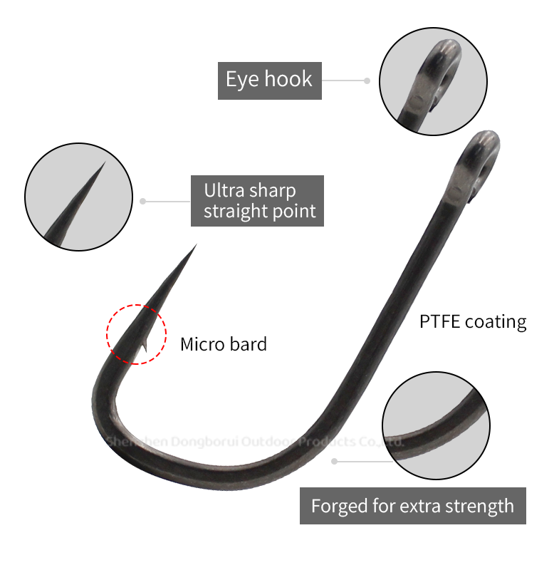 10개입 잉어 낚시 바늘 스트레이트 포인트 롱 섕크 와 - Fishing Hook Assortment 리뷰 및 가격