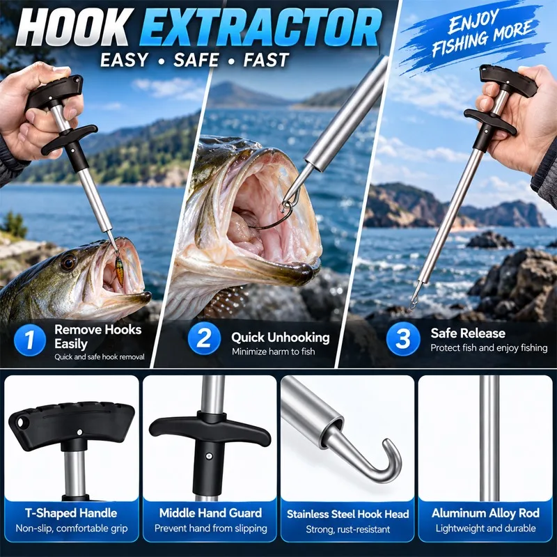 다용도 낚시용 플라이어 세트: 물고기 입을 잡는 도구, - Fishing Hook Remover 리뷰 및 가격